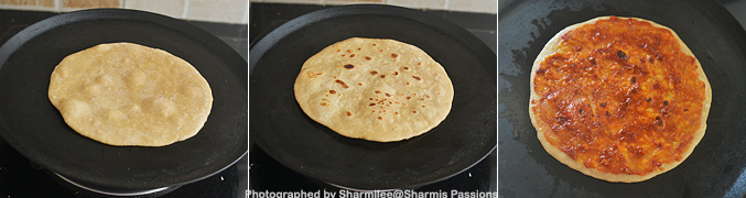 How to make Chapati Pizza - Step5